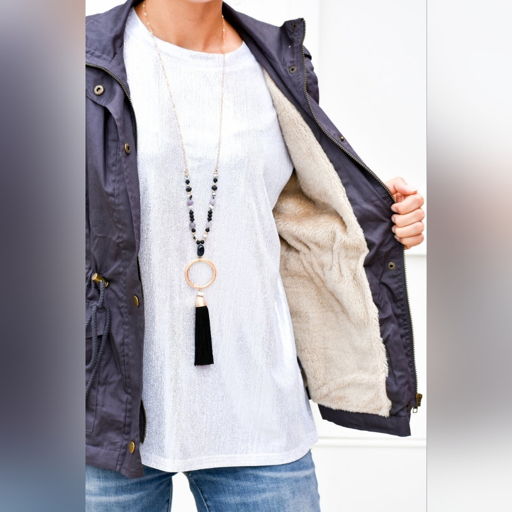 CHARCOAL UTILITY VEST - Picture 4 of 4